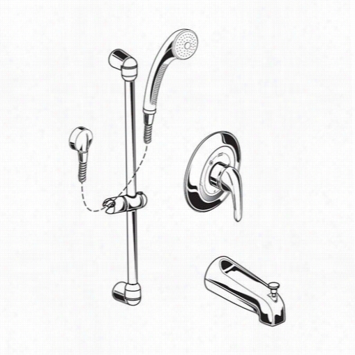 American Standard 1662225.002 Commercial 2.5 Gpm Shower System Kit