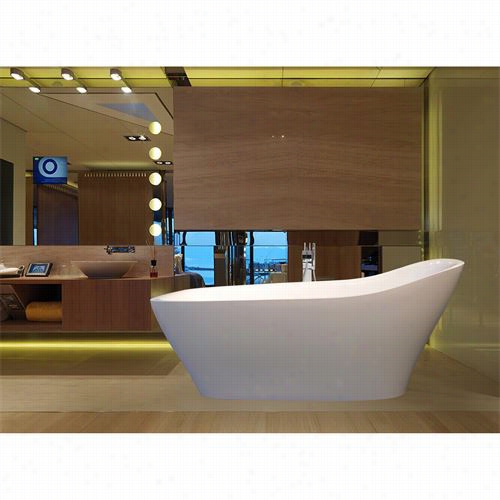 Aquatica Emma-w Ht Emmanuelle Freestanding Aquastone Bathtub In Magte