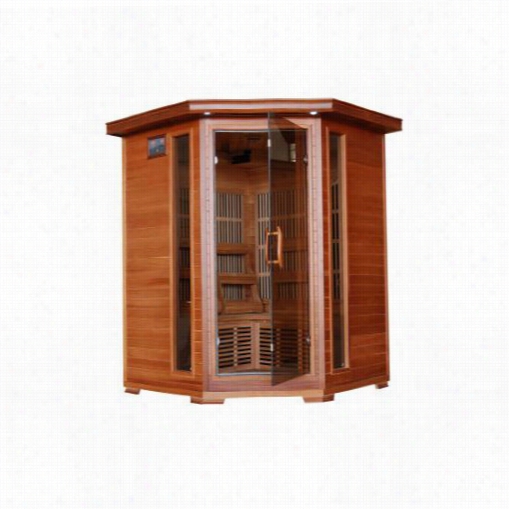 Heawave Sauna Sa1312 Hudson Bay 3 Persoon Cedar Infrared Corner  Sauna With Carbon Heaters