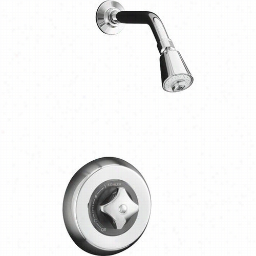 Kohler K-t6910 Triton Shower Trim Set With Showerhead,  Arm, Flange And Handle