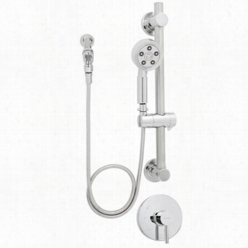 Speakman Sm-1080-ada Neo Rpessure Balznced Valve Trim Upon Rough In Valve, Hanc Shower, Slide Bar, Trickle Adapter And Wall Supply Jostle