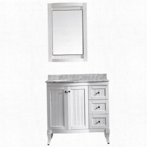 Vinnova 717036 Verona 36"" Vanity With Mirror  Vanity Top Inclued