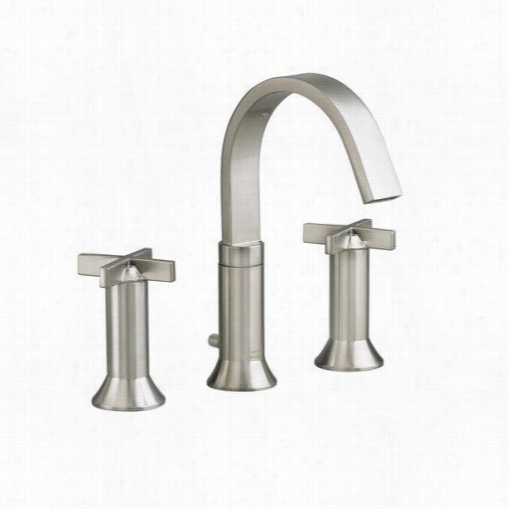 America Standard 7430.821.295 Berwick Widespread Double Crooss  Handle Lavatory Faucet In Satin