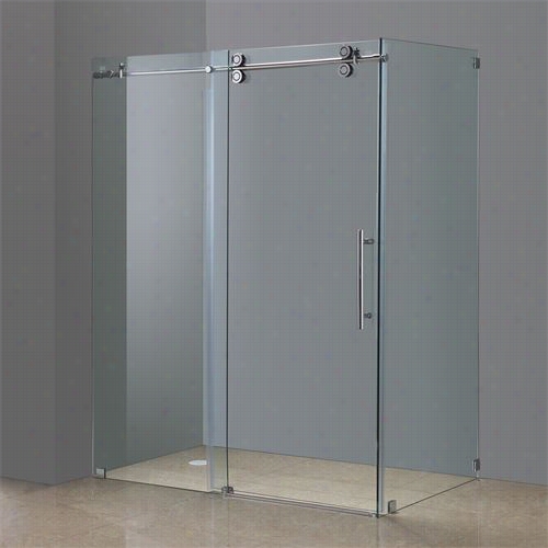 Aston Sen979 60"&qot; X 35"&q Uot; X 75 "" Cmpletelh Frameless Sliding Shower Enclosure