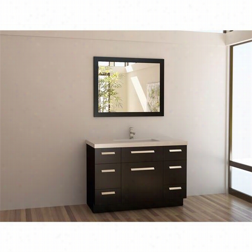 Design Element J48-ds Moscony 48"" Sinle Sink Vanity Set - Vanity Top Included