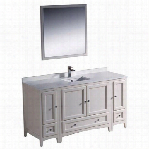 Fresca Fvn20-123612 Oxford 60&qot;" Traditional Bahroom Vanity With 2 Side Cabinets - Vanity Top Included