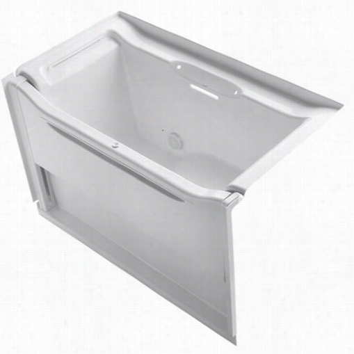 Kohhler K-1913-lw Elevance 611"" X 34"" Bayh With Left Hand Drain And Bask He Ated Surface