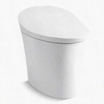 Kohler K-5401-0 Veil Intelligent S Kirted One-piece Elongated Dual-flush Toilet In White