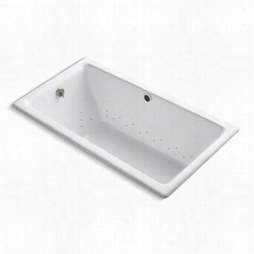 Kohler Kk-809-gbn Kathr Ynn 66"" X 36"" Drop-in Bubblemassage Bath Tub With Vibrant Brushed Nickel Airjet