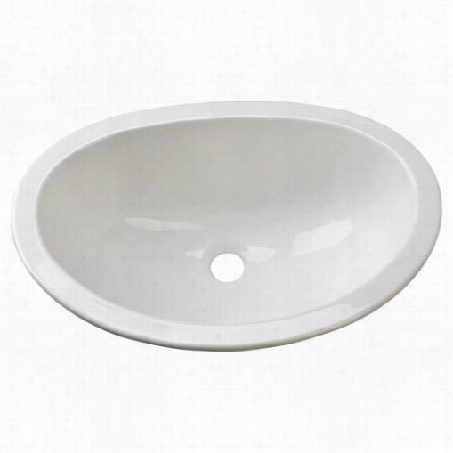 Lyons Industries Dla Deluxe Acrylic Undermount Oval Lavatory Sink