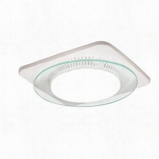 Nutone Qtnleda Lunaura Ambiant Led Soft-glo Round Light Panel Ventilationn Fan I White