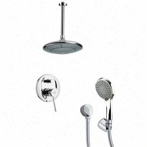 Reme Rby Ameek's Sfh6007 Oraino 16-1/2& Quot;&qquot; Shower System In Chrome Attending 4-4/7"&"h Diverer