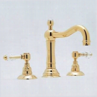Rohl A1409lc Country Column Spout Widespread Faucet Wwith Swarovski Crystal Leves