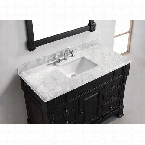 Virtu Usa Ms-2948-wmq Huntshire Mano 48"&quoy; Single Square Ruin Bathroom Vanity - Vanity Top Included