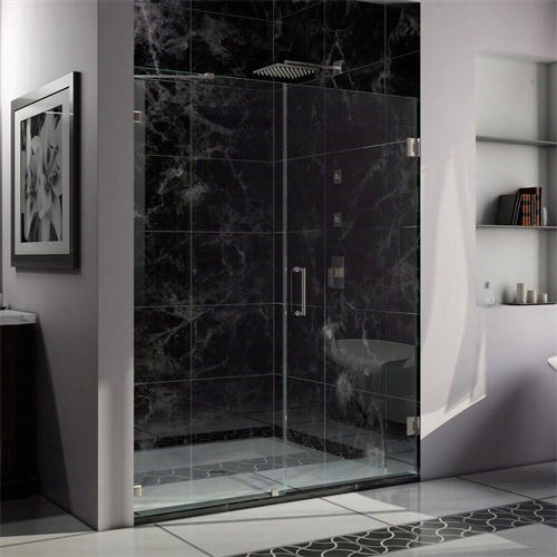 Dreamline Shdr-23457210 Nidoorlux  Frameless Shower 45"" X 72"" Hinged Shower Door