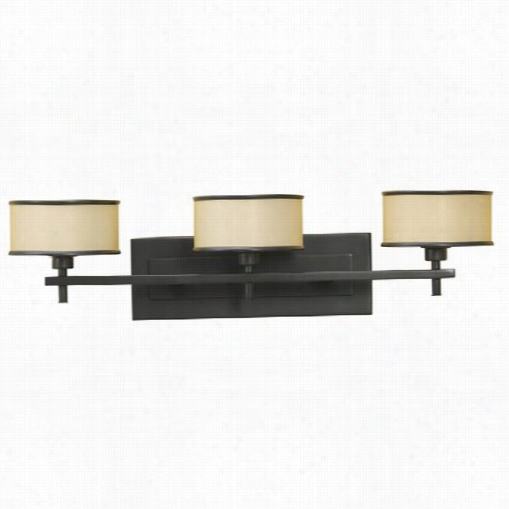 Feiss Vs13703-dbz Casual Lluxury 3 Light Vanity Fixture In Dark Bronze