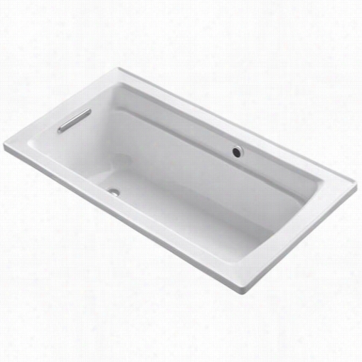 Kohler K-1123-w1 Archer 60&quo;t" X 32""d Rop In Bath With Bask Heaetd Surface And Reversible Make Dry