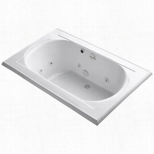 Kohler  K-1170-hc Memoirs 66"" X 42&uqot;&uqot; Dorp-in Whirlpool Bath With Rerversible Drain Heater And Custom Pump Locating Without Fluctuate