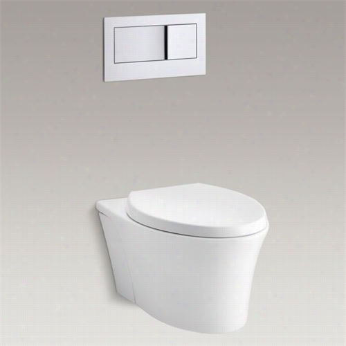 Kohlsr K-6303 Veil1  Piece E Longated Dual Flush Wall Hung Toilet