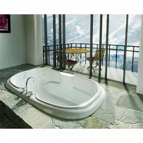 Maax 100075-904 Calla 66"" X 41"" X 24"" Combo Hydromax And Aerodeel Bath Tub In The Opinion Of White  Cushion