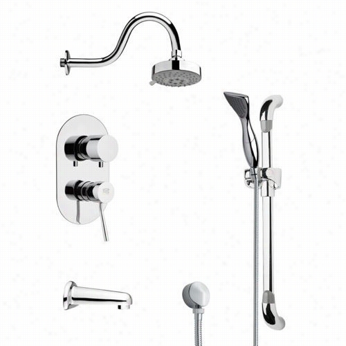 Remer By Nameek's Tsr108 Galia No Shower Systme In Chrome With 2-3/4""wh Andheld Shower