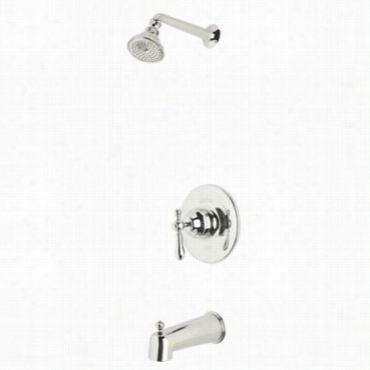 Rohl Ackit27el-pn Cisal Shower Pacakge In Polished Nickel With Ornate Metal Lever