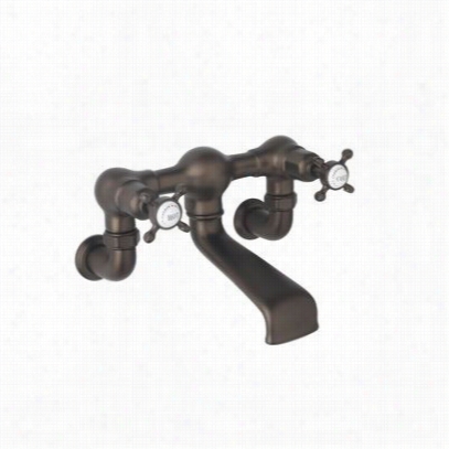 Rohl U.3516x Edwardian Exlosed Wall Mounted Tub Filler With Cross Handle