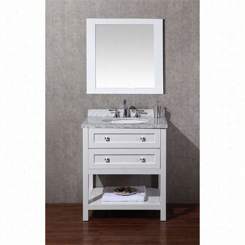 Stufurhome Hd-6686-830-cr Marla 30"" Singel Sink Bathroom Vanity Wi Th Mirror - Vanity Top Included