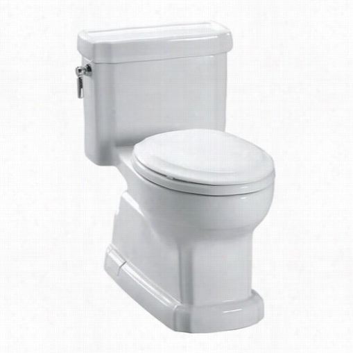 Toto M S974224cefg Eco Guinevere 1.28 Gpf Ada One Piec E Elongat Ed Sanagloss Toilet With Softcolse Seat