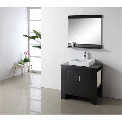 Virtu Us A Ms-7036r Tavian 36&quoot;" Single Sink Bathroom Idle Show With Right Sid Twel Rack - Vanity Top Included