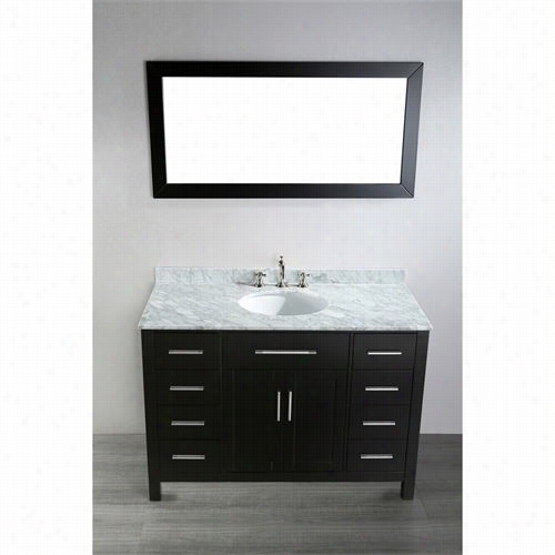 Bos Conis B-252-3 47"" Contemporary Single Vanity With Mirror  -vanity Top Included