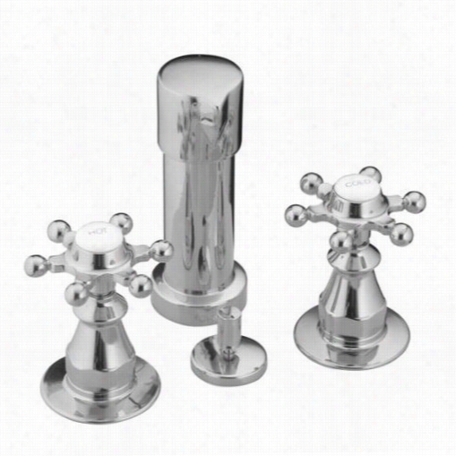 Kohler K-142-3 Anitque Biet Faucet  With Six Prong Handles