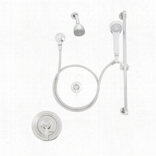 Speakman Sm-5060 Sentinelpro Anti-scald Thermostaticp Ressure Balanced Shower With S-2272-e2 Showerhead, Vs-100-af Handshower And Slidebar