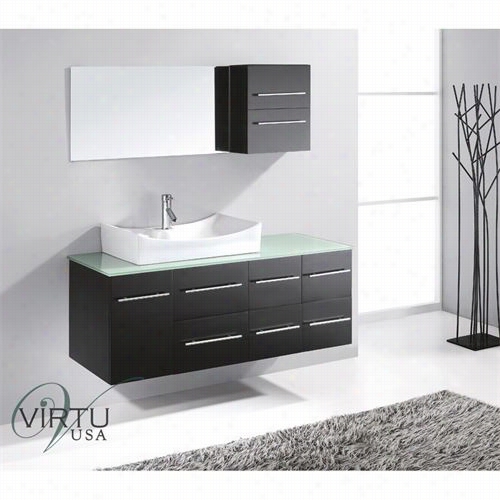 Virtu Usa Ms-430-g-es Ceaanna 53&qot;" Bathroom Vanity In Espresso - Vanity Top Included