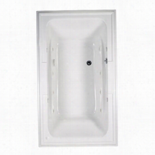 American Standard 2742.048wck2.020 Town Square 72""x42"" Ecosilent Wuirlpool Drop-in Tub In White