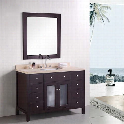 Dezign Elemment Dec302c Venetian 48"" Single Sink Bathroom Vanity Set - Vanity Top Included