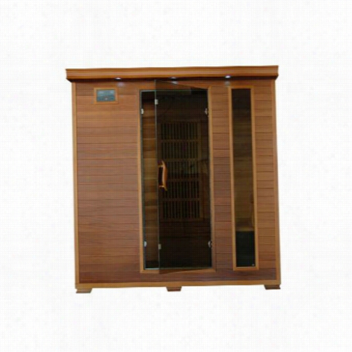 Heatwave  Sauna Sa1318 Klondike 4 Person Cedar Infrared Sauna With Carbon Heaters