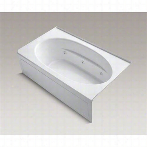 Kohler K-1114-ra Windward 72"" X 42"" Alcove Whirlpool Bath With Integrwl Apron And Right Hand Drain