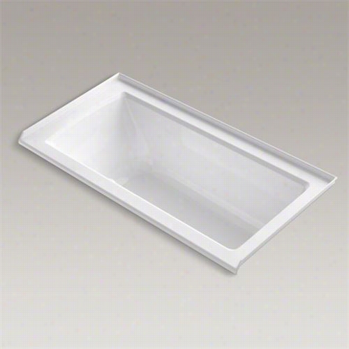 Kohler K-1947-grf Archer 5' Bubblemassage Bath Tub With Tile Flange Aand Right H And Drain