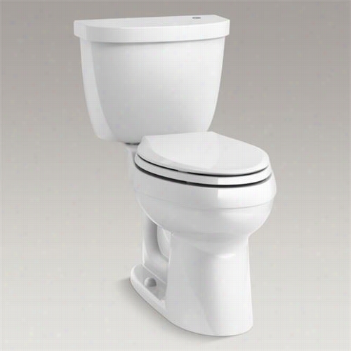 Kohler K-6418 Cimarron Touchles Scomfort Height 2- Iece 1.28 Gpf Elongated Toilet With Aquapistno Flushing Technology