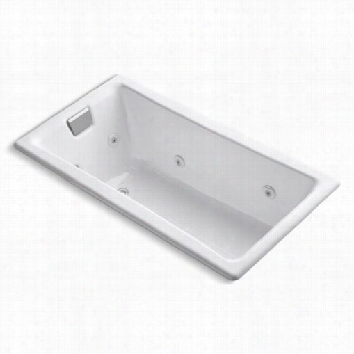 Kohler K-852-hb Tea-for-two 60&qot;" X 32"" Drop-in Whirlpool Bath With Reversible Drain, Custom Pump Location And Heater Without Trim