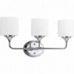 Progress Lightting P2803-15 Lynzie 3 Light Bath Vanity In Poliwhed Chrome