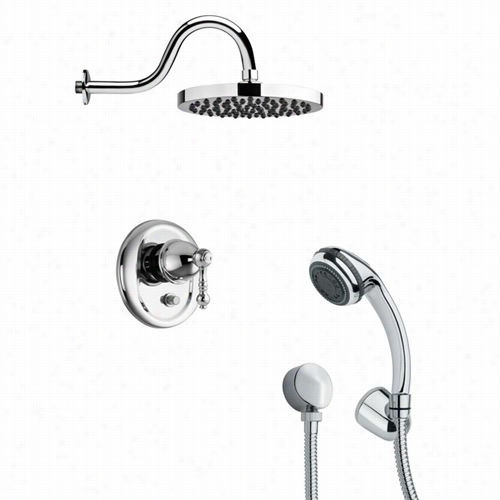 Remer By Nameek's Sfh6059 Orsino 3-1/3"" Shower Faucet Set In Chrome With Handheld Shower And 4-4/7"&quott;h Diverter