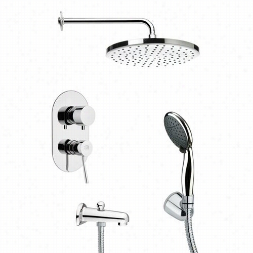 Remer By Nameek's Tsh4048 Tyga Recent Shwer  System In Chrome With 1""w Handheld Shower