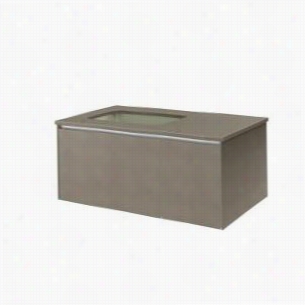 Robern Vd36bll12 36"&uot Two Drawer Deep Vanit Y In Satin Bronze With Left Sink And Nightlight