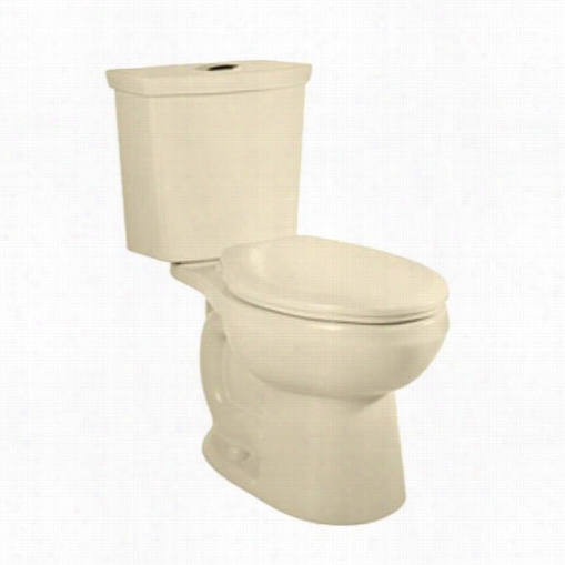 American Standard 2888.56.021 H2option Dual Flush Rkght Height Bowl Two Piece Ruond Front Toilet In Bone With 12"" Rough In