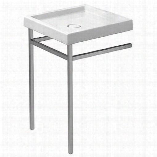 Duravit D20005-d20006 Starck X 22 5/8"" Washbasin With Metal Consloe Base