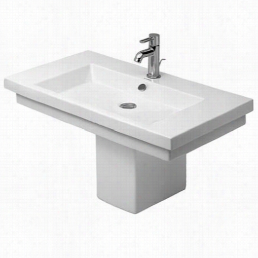 Duraviy D30017-d30018 2nd Floor 31 1/2"" Ssemi Pedestal Washbasin