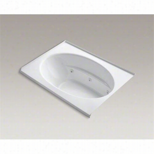 Kohler K-1112-rh Windward 60"&quo;t X 42"" Alcove Whhirlpopl Bath With Three Side Intgeral Tile Flage, Rgiht Hand Drain And Heater