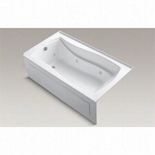 Kohler K-1224l-aw Mariposa 66 "" X 36"&quo; Alcove Whirlpool Bath Wit Integral Apron And Left Hand Drain